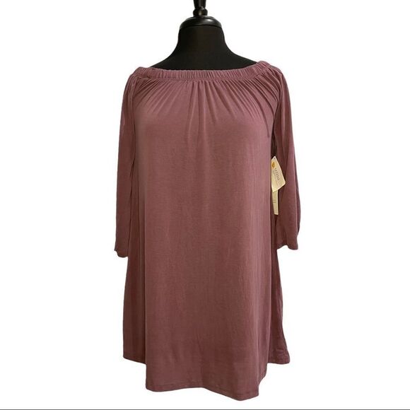 𝅺active USA Pink Bell Sleeve Tunic Top Sz S - Picture 1 of 15